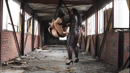 Lady Luciana Di Domizio: My suspended strapon slave