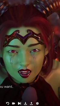 Tôi đụ mạnh một con quỷ succubus! Tôi đút sâu vào họng cô ấy và xuất tinh vào mông cô ấy.