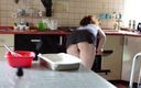 OGyaCouple: In the Kitchen with the Porno Maid, She Cooks Cakes...