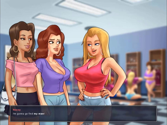 Cartoon Play: Summertime saga teil 226 - verstecke wilden sex in einem college-schließfach
