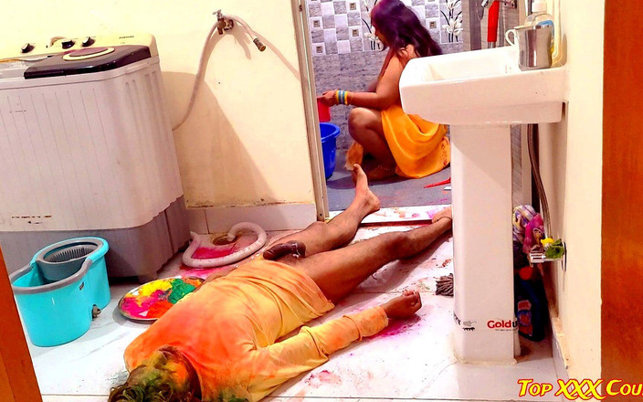 Topxxxcouple: Dewar - 형형색색의 축제 "holi"에서 핫한 XXX 마스티.