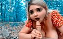 Angel Stefani: La principessa magica succhia un grosso cazzo nella foresta delle...