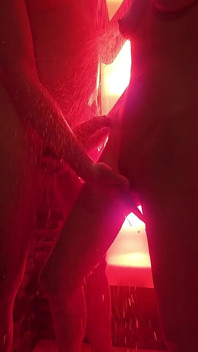 Real Couple Shower Sextape - Steamy Amateur Fuck with Stepdaddy in the Shower