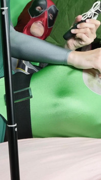 Nora Fox Full Green Leotard i Nylon