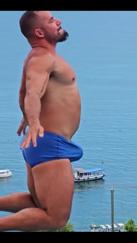 Swim Trunks Full of Dick