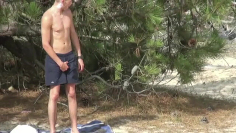 Crunch Boy: Hetero garoto fuccked y xxl pau na praia