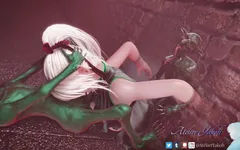 Goblins Fuck Elf Woman Stuck in a Wall Dark Green Goblins Color Edit Smixix