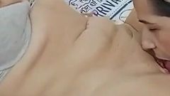 Stepsister Warms up with a Delicious Massage and They End up Fucking Spanish Porn