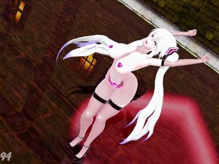 Smixix: Thicc Miku Dance Hentai Vocaloid Nud Bass Knight Song MMD 3D...