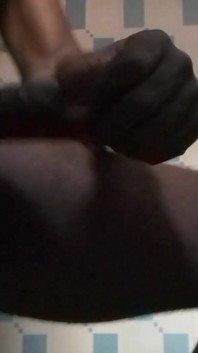Une longue bite solitaire et excitée