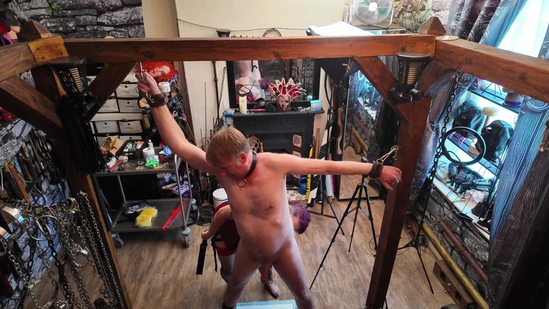 The Izars: Mistress Izar Takes Her Slave to the Dungeon