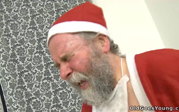 Old Goes Young: Two Naughty Teens Fucked Hard by Sexy Older Male Santa...
