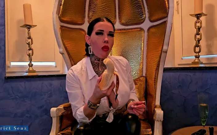 Strict Senz: Miss Alessa Milano Crushing Feeding Foot Shoe Cleaning Spit Faceslapping