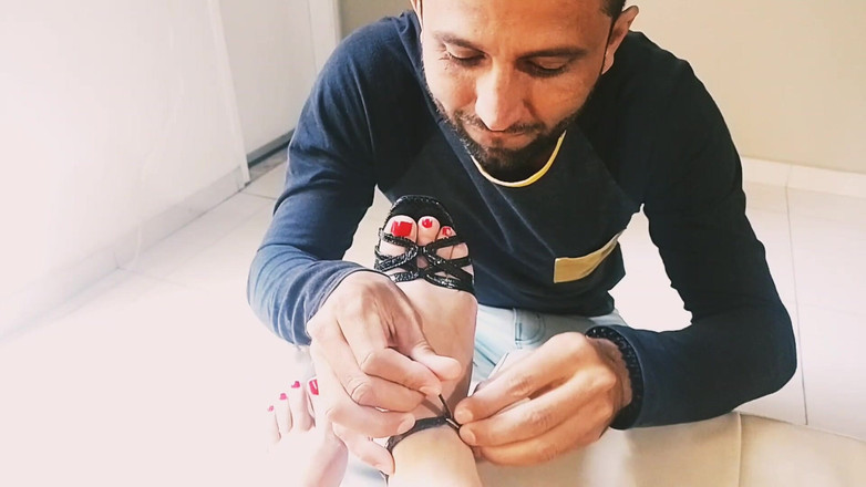 Raquel Cardoso Da Rosa: Footjob