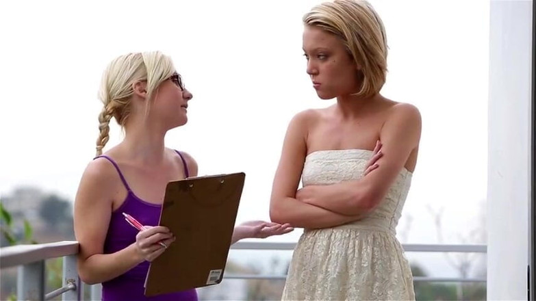 Lesbian Stories: Blonde teen is licking her gf's damp cunt