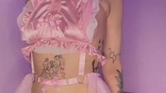 Cute Petite Teen in Pink Lingerie 5