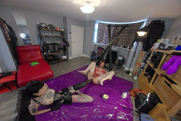 Perception of Depth - Jasmine_Dlight but VR: Jasmine_dlight &amp; Mistress Why - Extreme Deep Foot Fucking Anal Leg Insertion...
