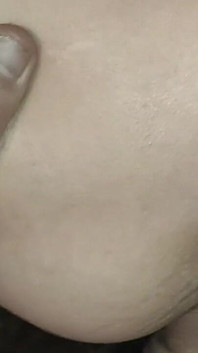 Doggy style position och ass finger ring