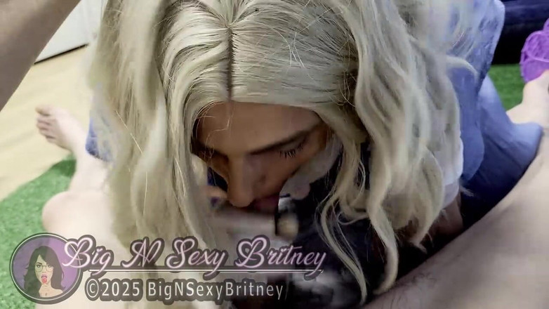 Big N Sexy Britney: 大 N 性感的布兰妮 - 南方美女口交女王 - “复活节兔子” 3 分钟第一人称视角口交视频