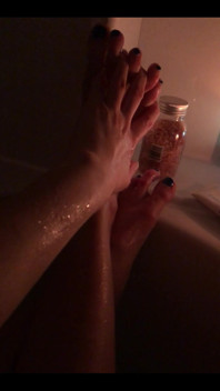 I’m in the Bath.... and You Are Shivering Holding My Fluffy Towel with Your Cock Locked in Its Cage