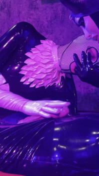 Rubber Fucked by Ava Fetishart While Fucking and Blowing Perv