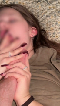 Late Night Bedroom POV: Petite Step Sis Begs for Rough Missionary and Doggystyle in My Oversized Tee