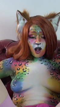 Punto de vista: experiencia de sexo corporal de leopardo arcoiris