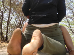 Desi village sex: Indická tetička venkovní hardcore sex