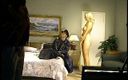 Porncentro: Блондиночку с красивыми сиськами снимают на видео, как она трахается с ебарем в постели