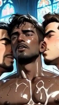 Una Linea Di Uomini Sposati Mi Scopano Il Culo in Questa Orgia Folle. Animazione Yaoi Hentai.
