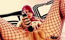 Smash Thots Films: Kırmızı ipli Shibari Corset&amp;#039;te dövmeli alt kız Lyra Skye&amp;#039;ı parçalayıp...