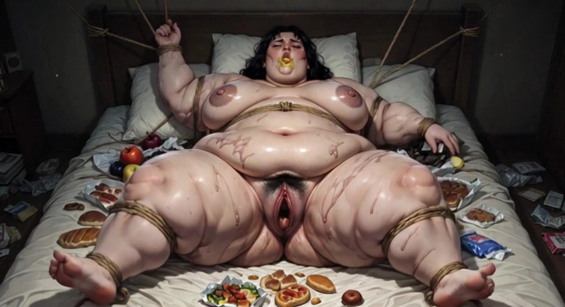YOUR BEST FANTASY: Zwaarlijvige bbw-benen spreiden bondage - wanhopig op zoek naar creampie in...