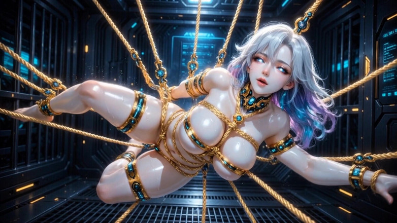 Stories&Anime: Voluptuous Shibari Suspended Doll High-tech Dungeon 3D