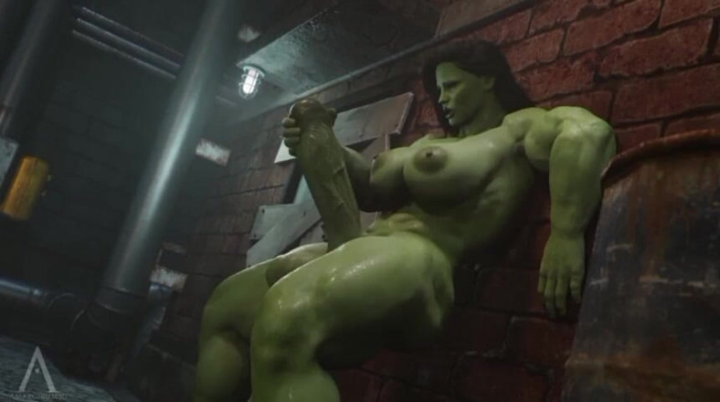Divide XXX: Amazonium3d - She Hulk Smash