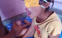 Housewife Geeta: Indische zuigende tiener stiefzus sperma in de mond
