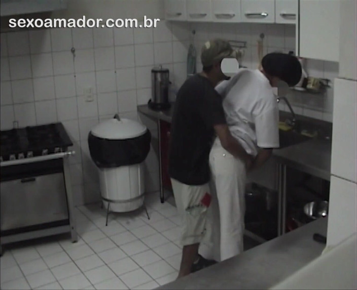 Amateurs videos: Amatérské video páru, jak má sex v kuchyni restaurace