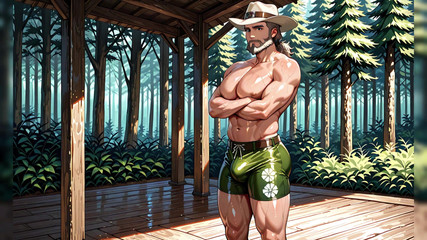 Erotic Man: Karakter Ai dengan Otot Bertelanjang Dada