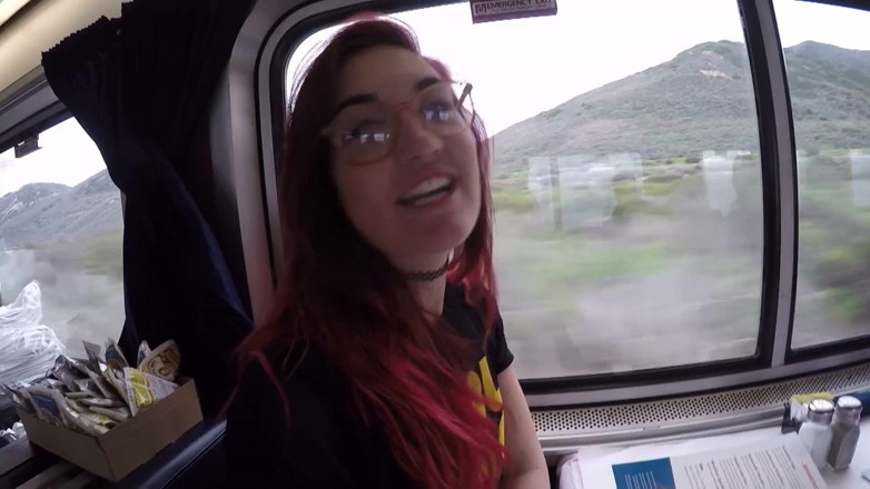 Hefburg: Got fucked on a train!