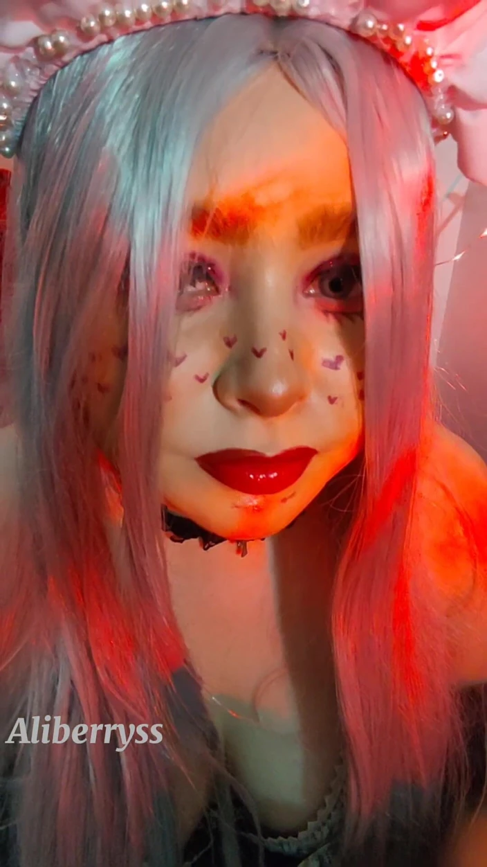 Aliberryss: E-girl Sucking and Licking Your Balls