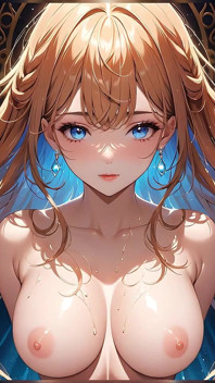 Veil of Light: uma jovem bonita com fios mágicos no rosto