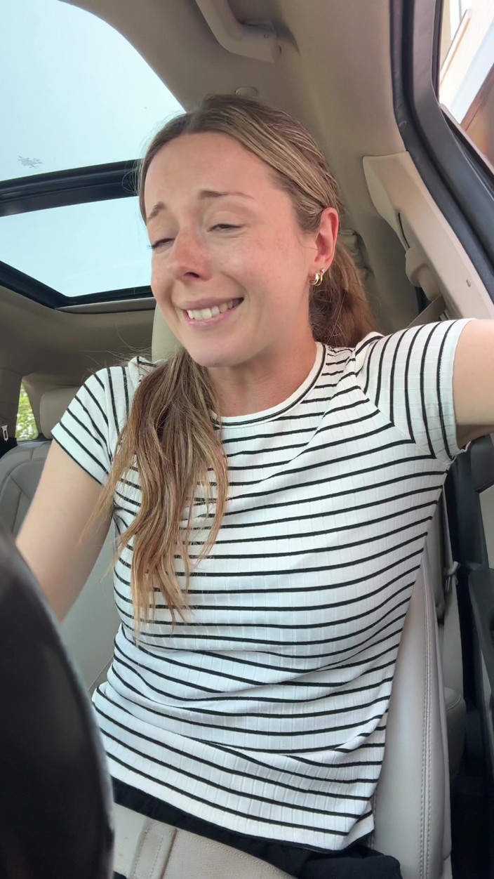 Nadia Foxx: Lush in the Car! Risky Orgasm!
