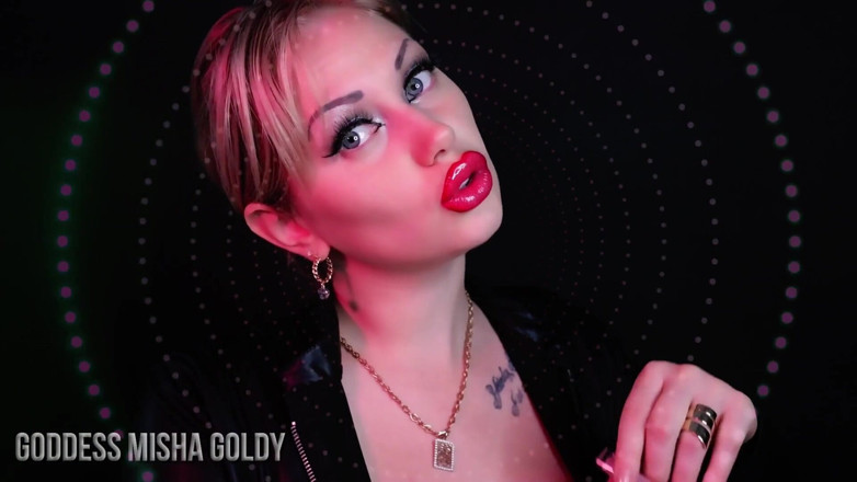 Goddess Misha Goldy: Kontrol kimde: sen mi kırmızı dudaklarım mı?