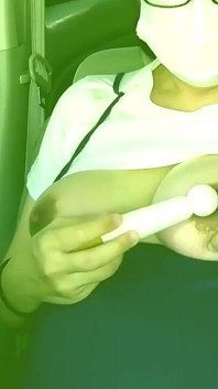 A Married Woman Feels Disgusted as She Plays with Her Pussy in a Car Parked in a Shop's Parking Lot.