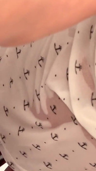 Oiled My Bigtits and Pierced Nipples and Masturbates with Silver Vibrator