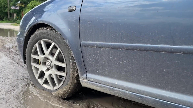 HotPrincessUA: Car Stuck in Mud: Desperate Masturbation, Sloppy Blowjob &amp; Public Facial...