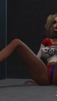 Drsný sex ve vězení! Harley Quinn tvrdě šuká vězeňskou strážnou