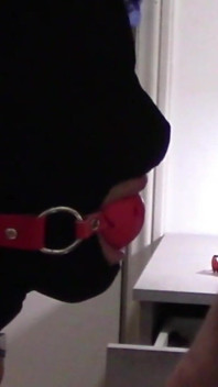 MILF Mouth-fucked with Ring Gag and Massive Throat Cumshot