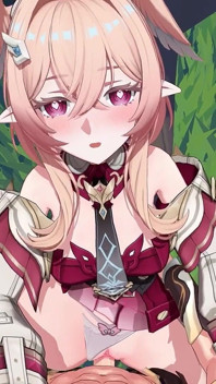 Impak Genshin - Linnea Seks Luar Dengan Aether - Animasi Hentai 3D