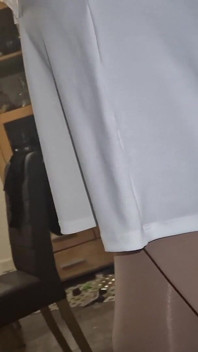White Short Skirt Ass Watcher
