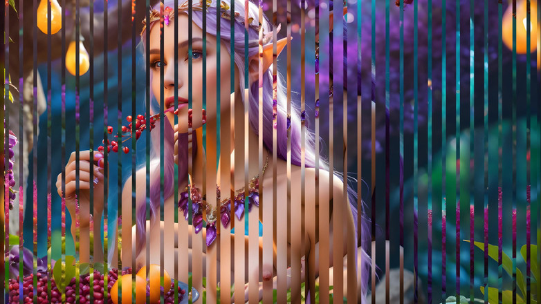 LustRender: Prsatá nahá elf dívka s Magellan